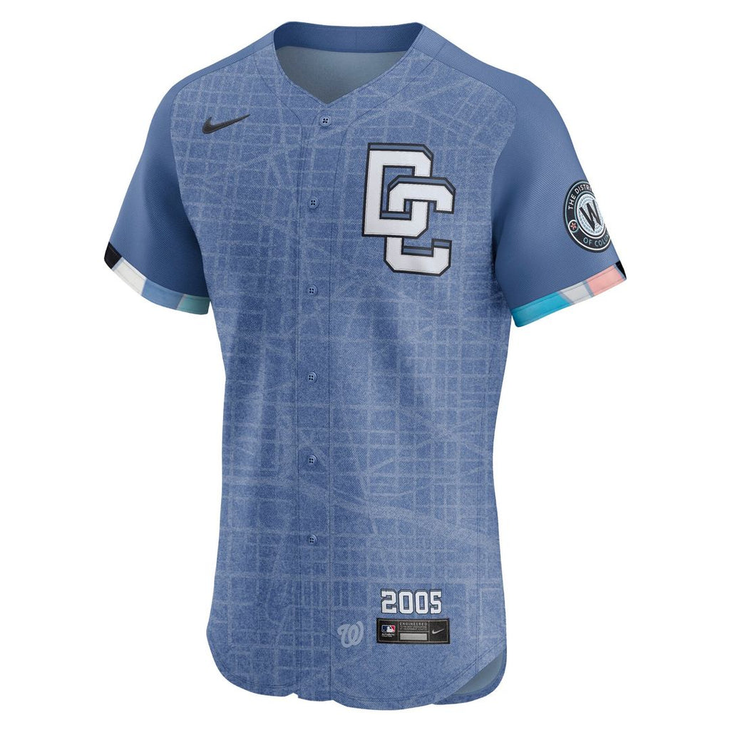 Washington Nationals Nike Blue 2025 City Connect Elite Jersey