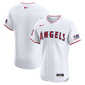 Los Angeles Angels Nike White Home Elite Patch Jersey