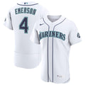 Seattle Mariners Colt Emerson Nike White Home 50th Season Authentic Jersey