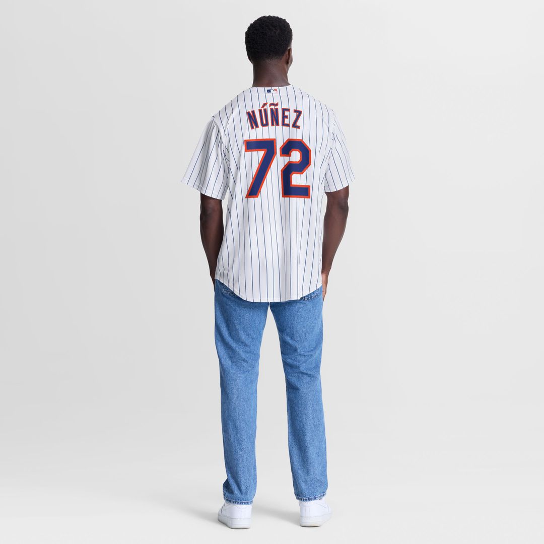 New York Mets Dedniel Núñez Nike White Home Replica Jersey