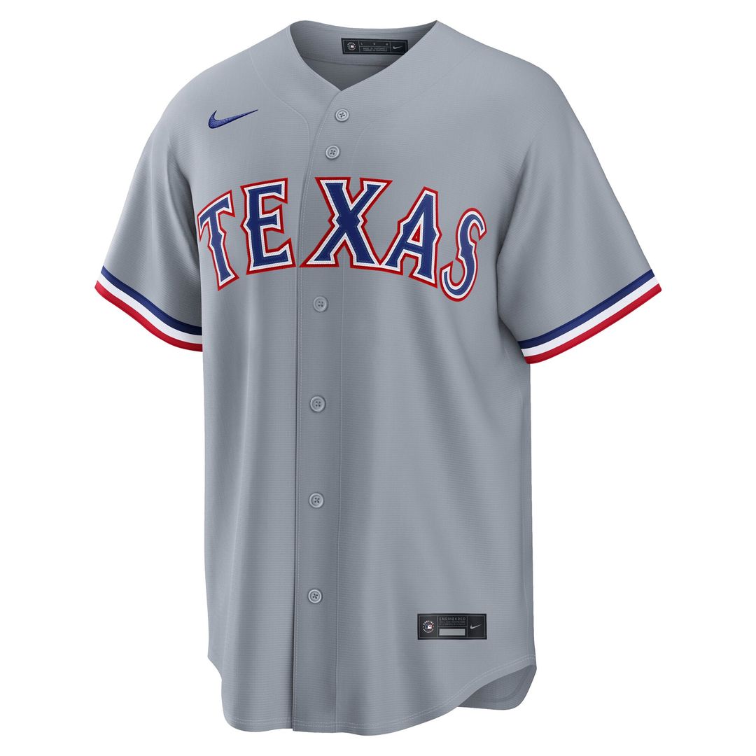 Texas Rangers Corey Seager Nike Gray Road Replica Jersey