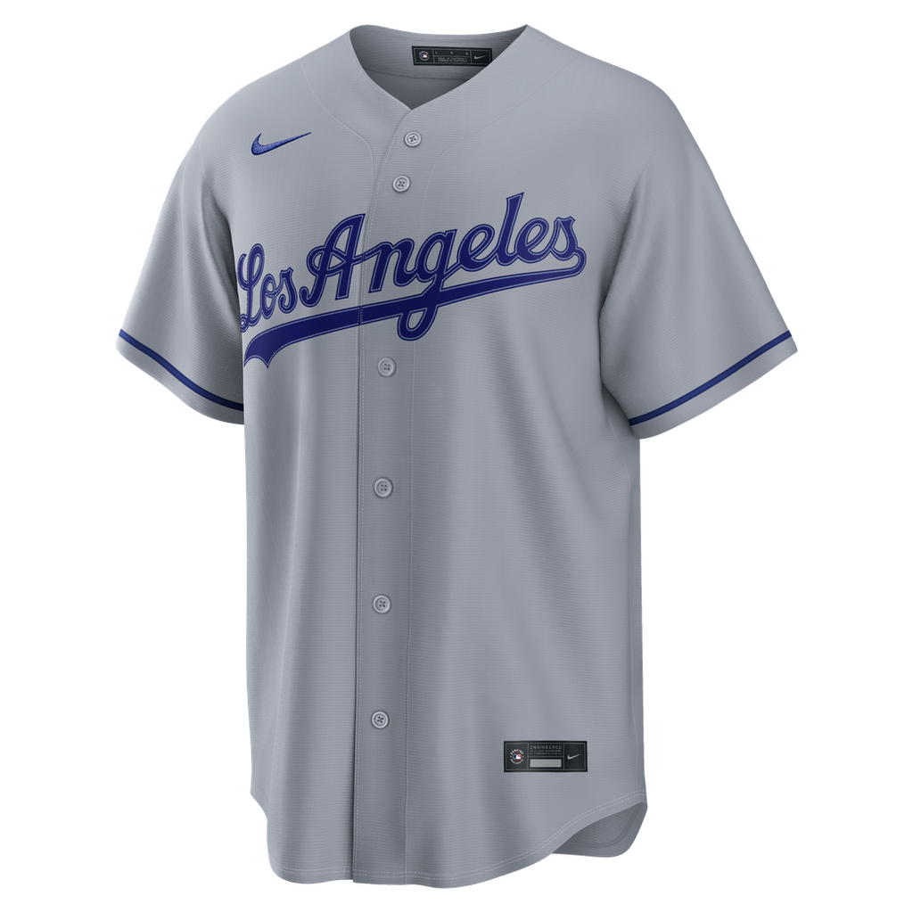 Los Angeles Dodgers Kyle Tucker Nike Gray Road Replica Jersey