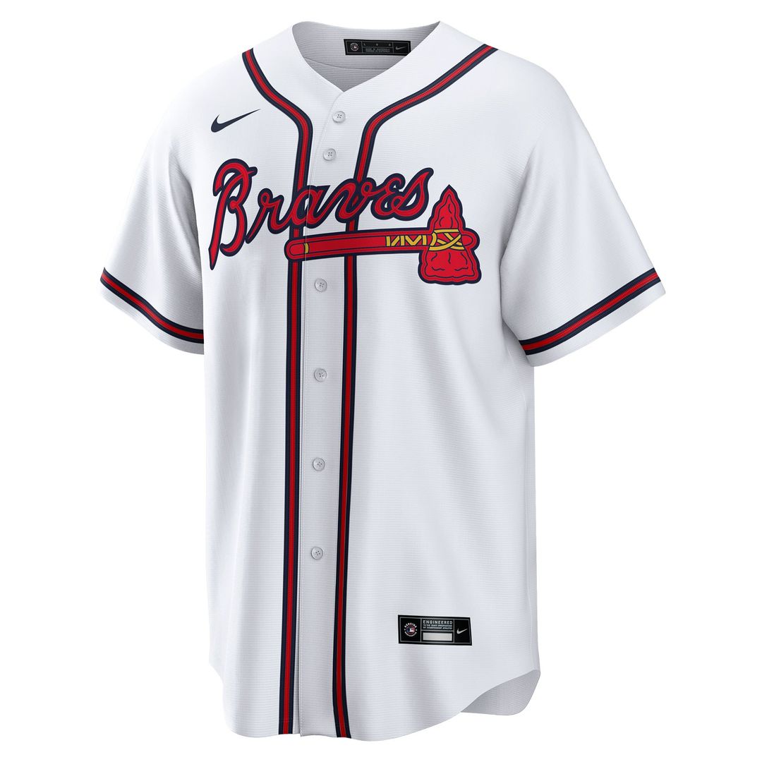 Atlanta Braves Joe Jiménez Nike White Home Replica Player Jersey