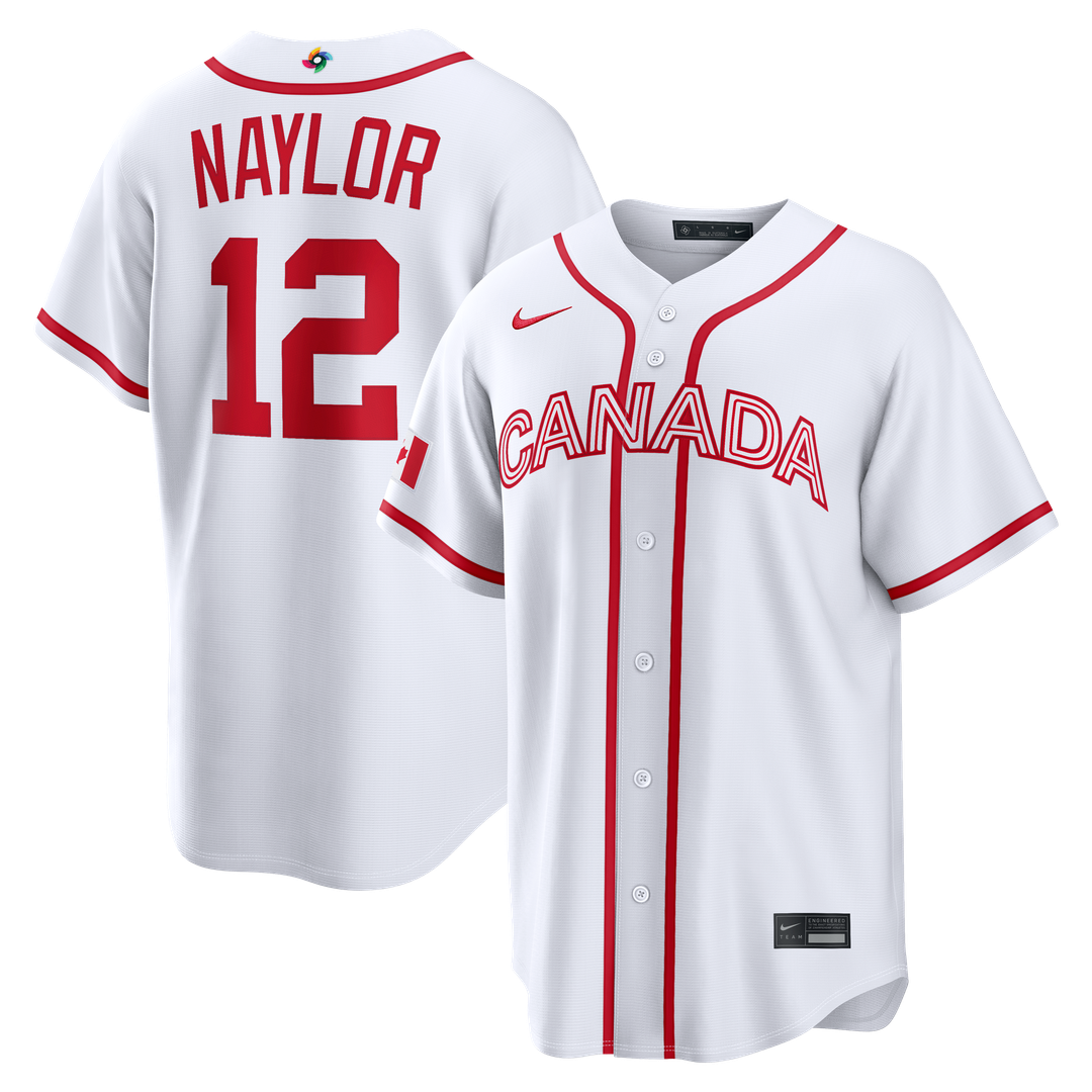 Canada Baseball Josh Naylor Nike White 2026 World Baseball Classic Home Stadium Jersey