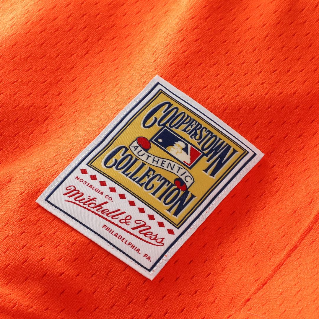 Detroit Tigers Kirk Gibson Mitchell & Ness Orange Cooperstown Collection Mesh Batting Practice Button-Up Jersey