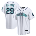 Seattle Mariners Cal Raleigh Nike White Home Stadium 50th Season Patch Jersey