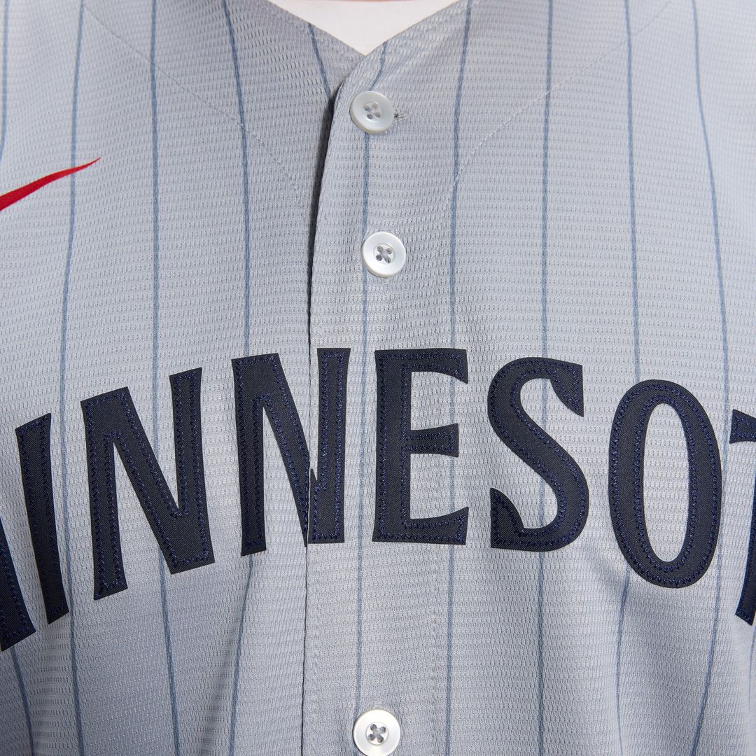 Minnesota Twins Nike Gray Road Replica Team Jersey