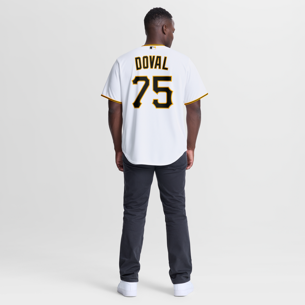 Pittsburgh Pirates Camilo Doval Nike White Home Replica Jersey