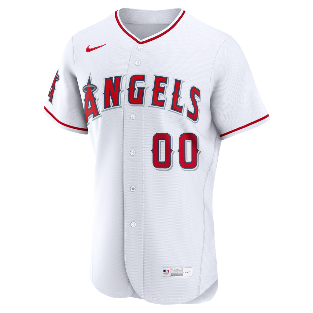 Los Angeles Angels Nike White Home Authentic Custom Jersey