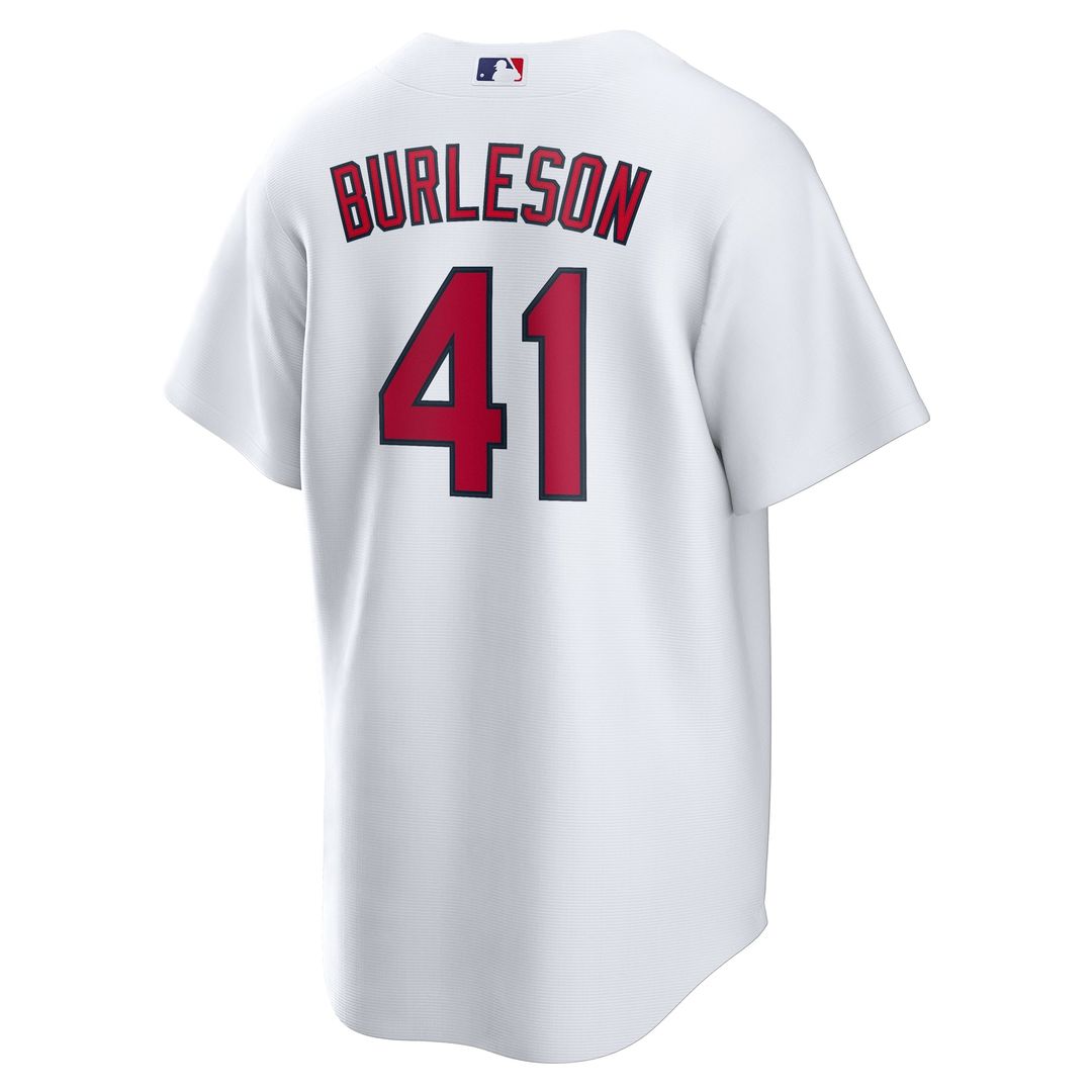 St. Louis Cardinals Alec Burleson Nike White Home Replica Jersey