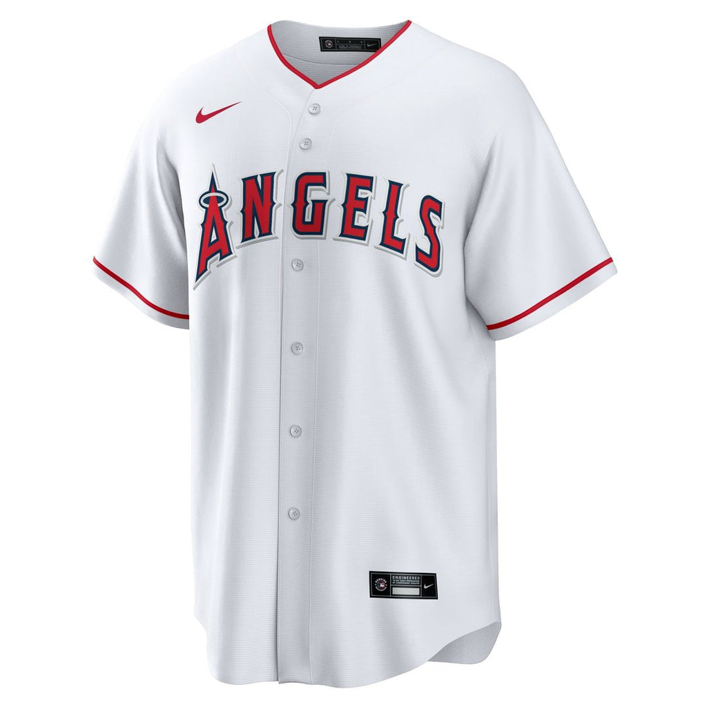 Los Angeles Angels Nike White #1 Groom Home Replica Jersey