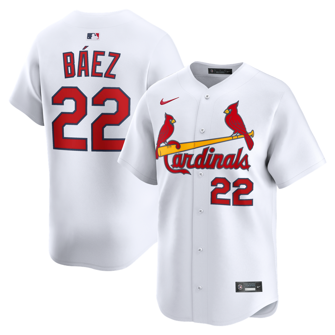 St. Louis Cardinals Joshua Báez Nike White Home Limited Player Jersey