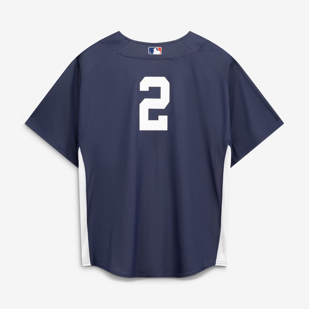 New York Yankees Derek Jeter Mitchell & Ness Navy Authentic Batting Practice Jersey