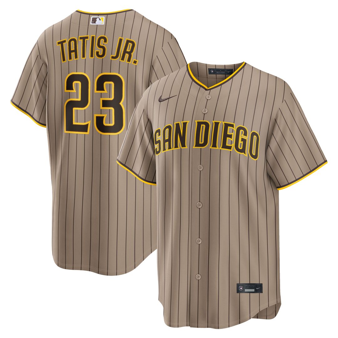 San Diego Padres Fernando Tatis Jr. Nike Brown Road Replica Jersey