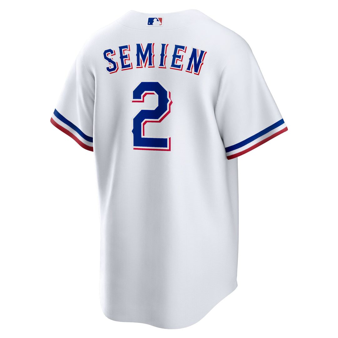 Texas Rangers Marcus Semien Nike White Home Replica Player Jersey