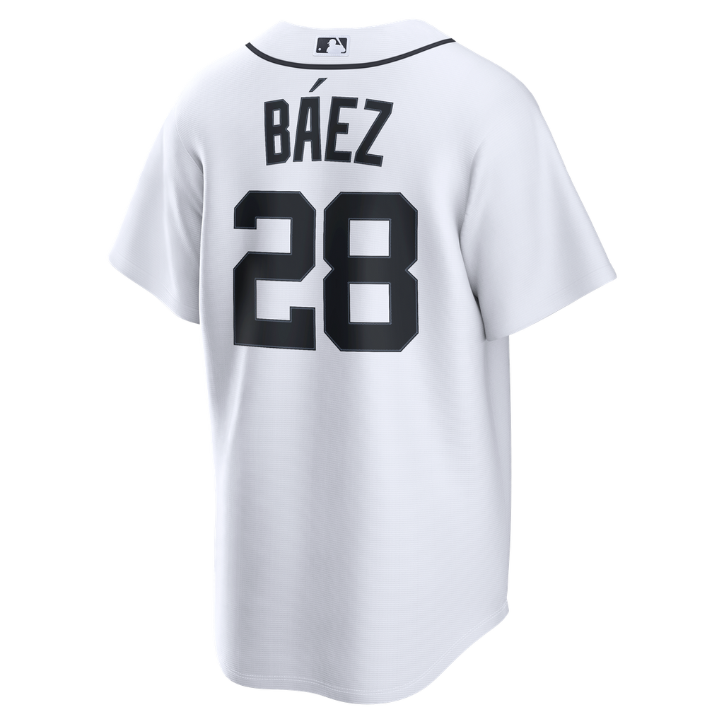 Detroit Tigers Javier Báez Nike White Home Replica Jersey
