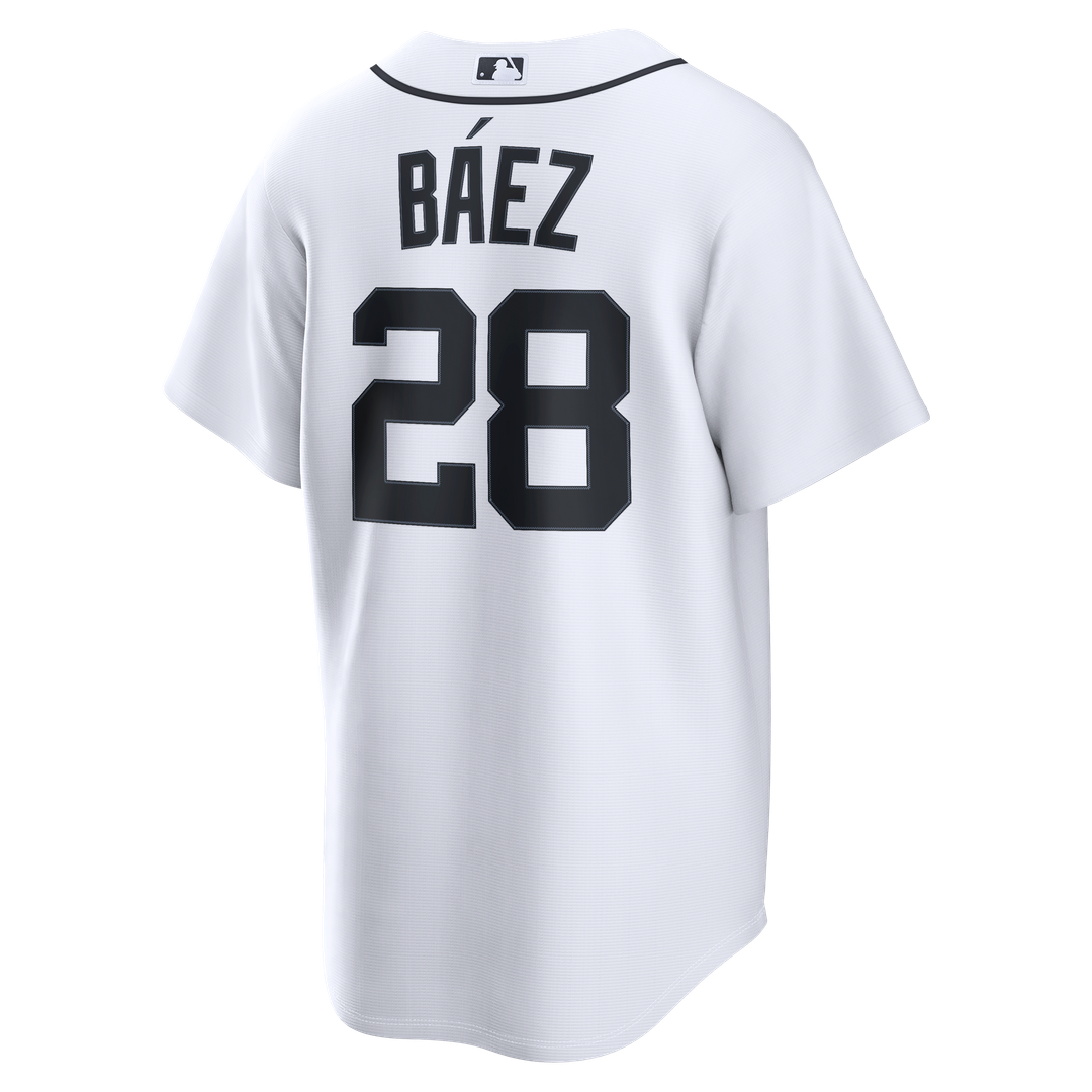 Detroit Tigers Javier Báez Nike White Home Replica Jersey