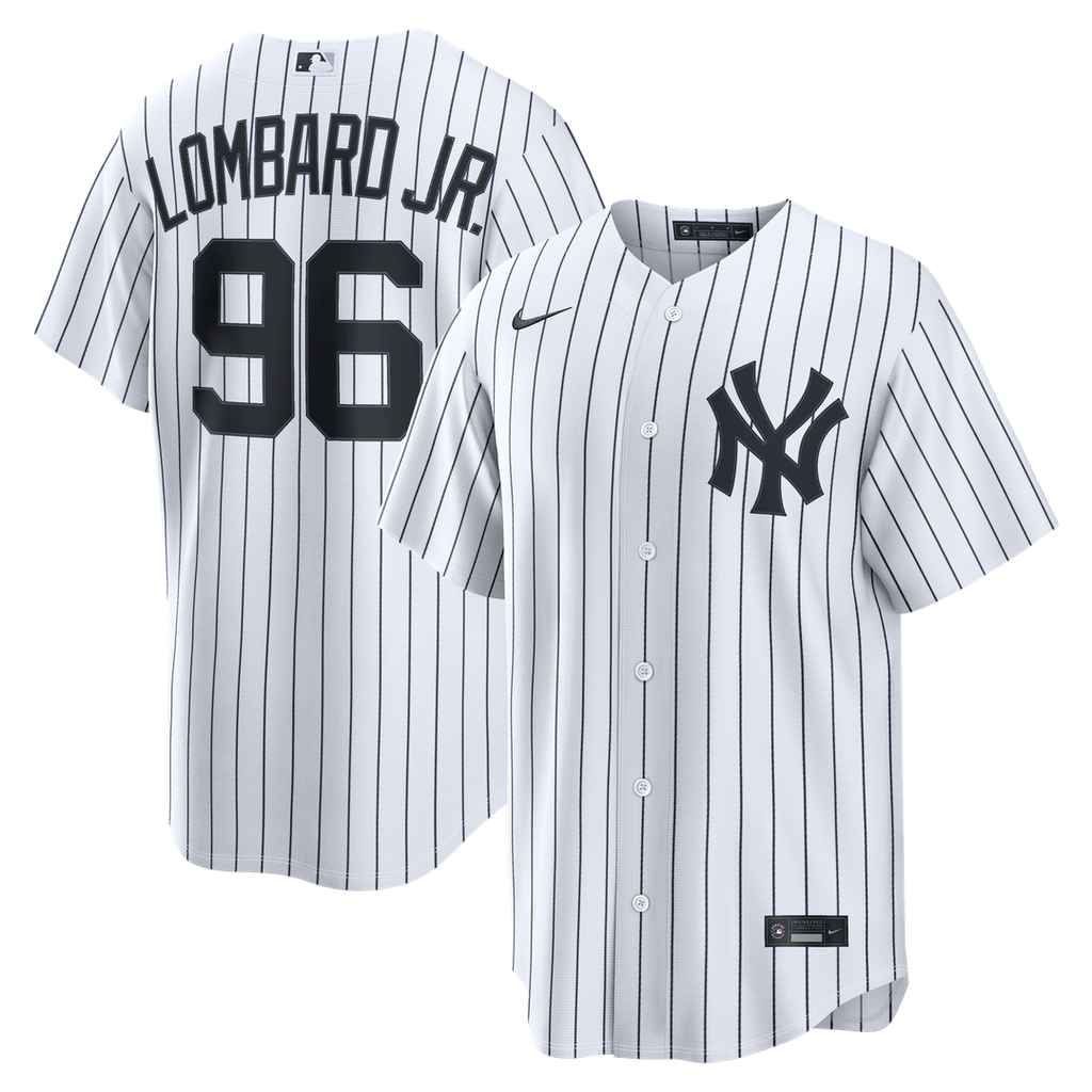 New York Yankees George Lombard Jr. Nike White Home Replica Jersey
