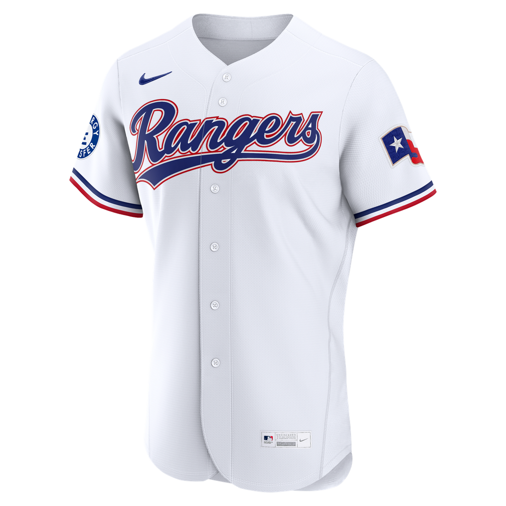 Texas Rangers Corey Seager Nike White Home Authentic Sponsor Patch Jersey