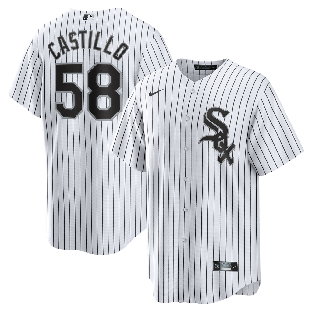 Chicago White Sox Luis Castillo Nike White Home Replica Jersey