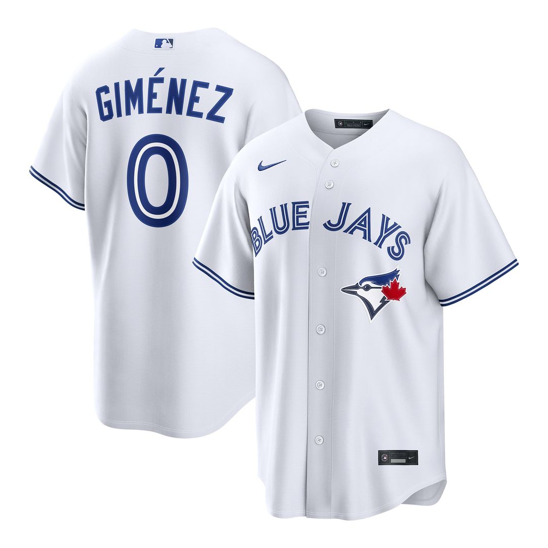 Toronto Blue Jays Andrés Giménez Nike White Home Replica Jersey