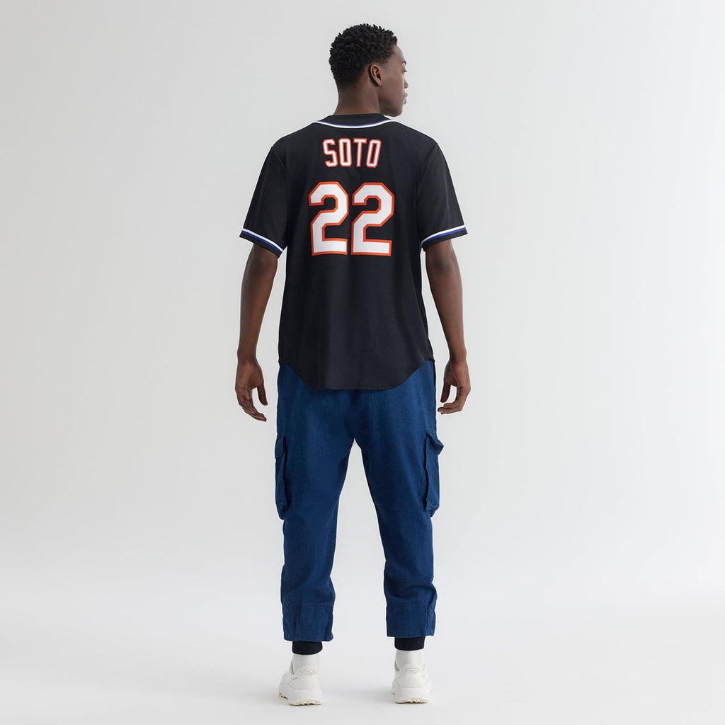 New York Mets Juan Soto Nike Fashion Replica Black Out Jersey