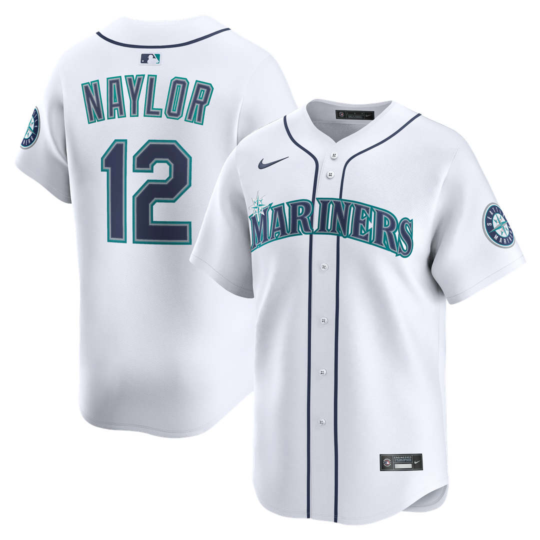 Seattle Mariners Josh Naylor Nike White Home Limited Jersey