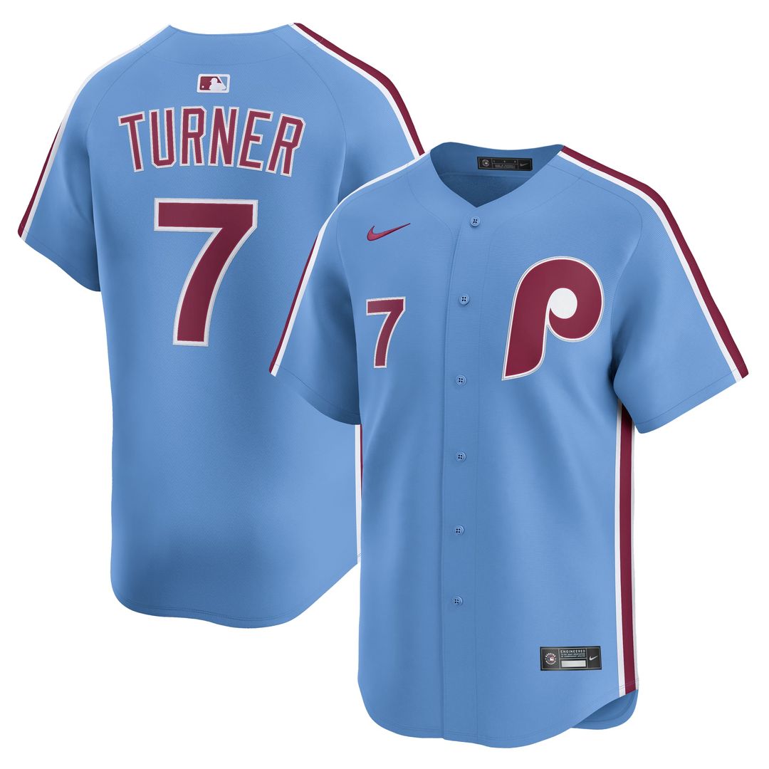 Philadelphia Phillies Trea Turner Nike White Home Limited Player Jersey