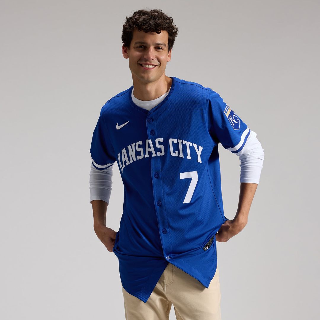 Kansas City Royals Bobby Witt Jr. Nike Royal Alternate 2 Elite Player Jersey