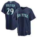 Seattle Mariners Cal Raleigh Nike Navy Road Replica Jersey