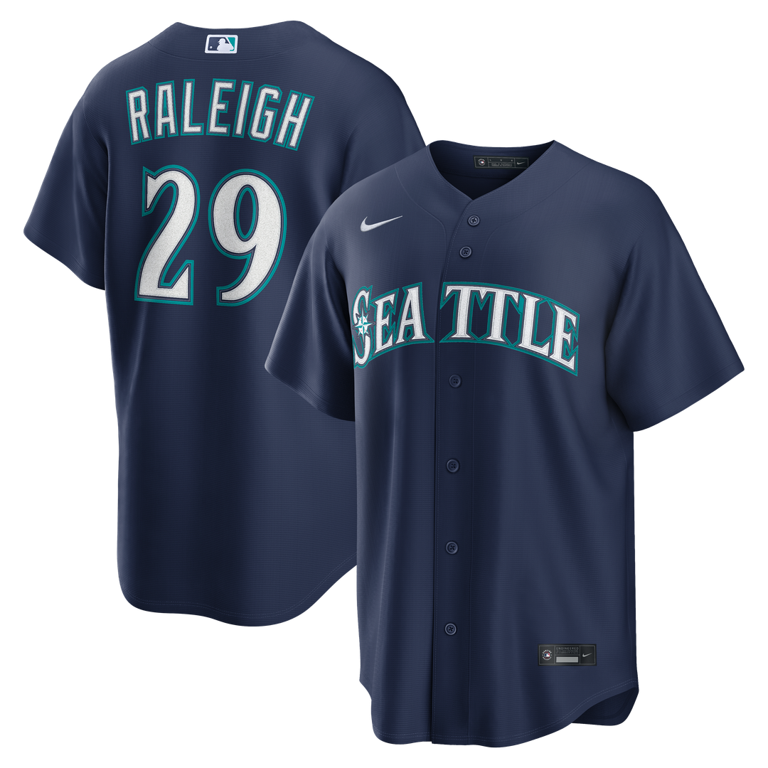 Seattle Mariners Cal Raleigh Nike Cream Alternate Replica Jersey