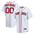 Boston Red Sox Nike White Home Stadium Custom Jersey