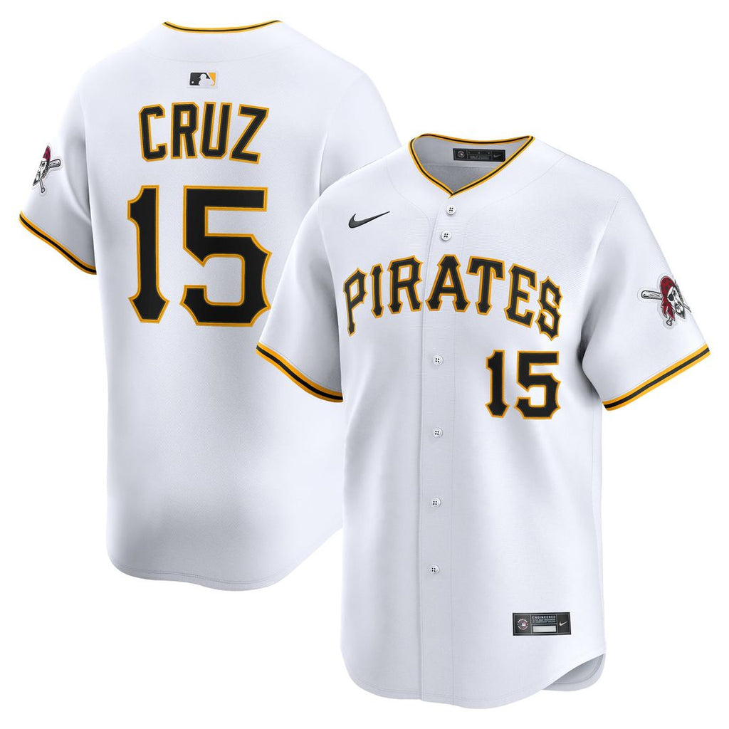 Pittsburgh Pirates Oneil Cruz Nike White Home Limited Player Jersey