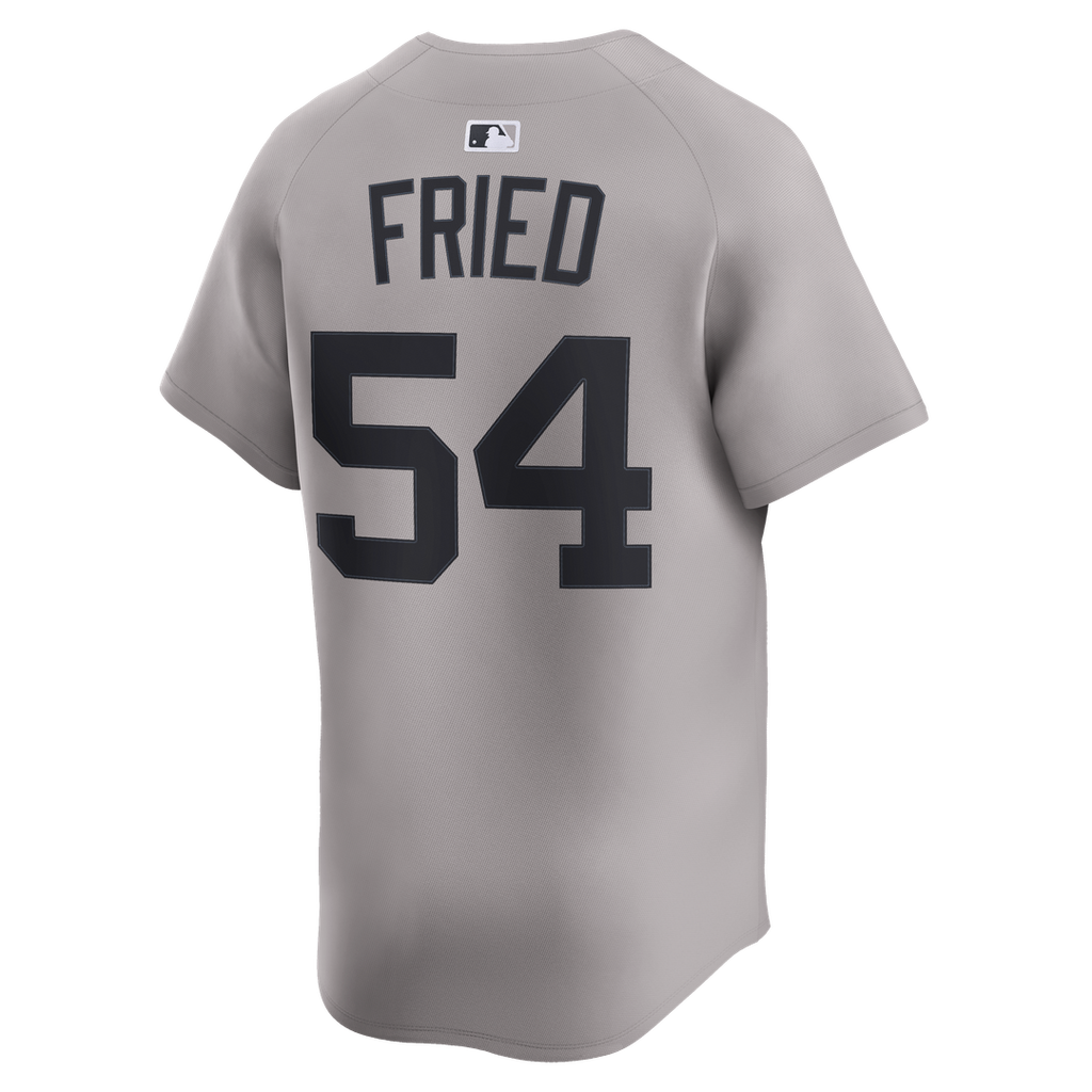 New York Yankees Max Fried Nike Gray Road Limited Player Jersey