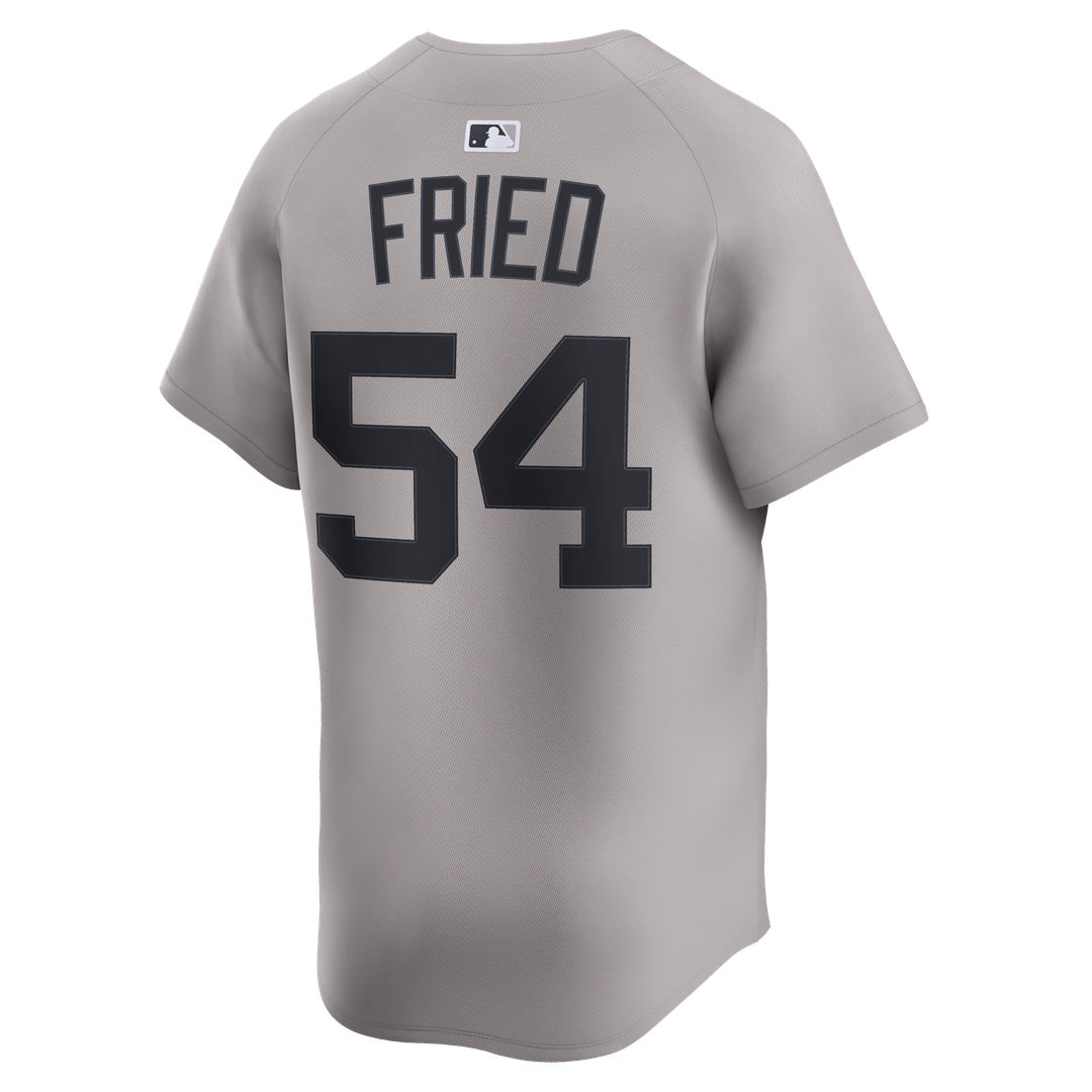 New York Yankees Max Fried Nike Gray Road Limited Player Jersey