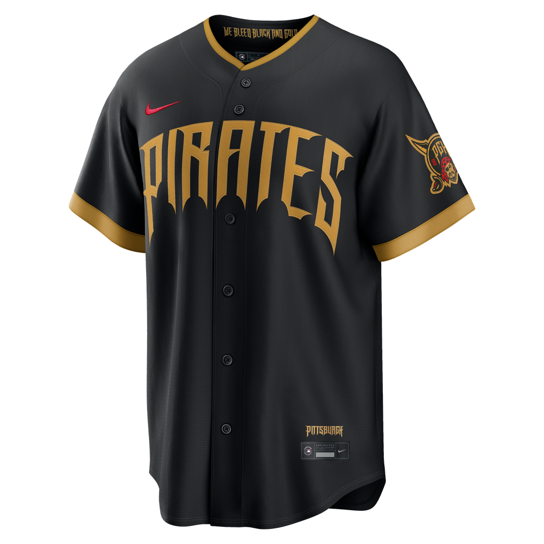 Pittsburgh Pirates Konnor Griffin Nike Black 2026 City Connect Stadium Jersey