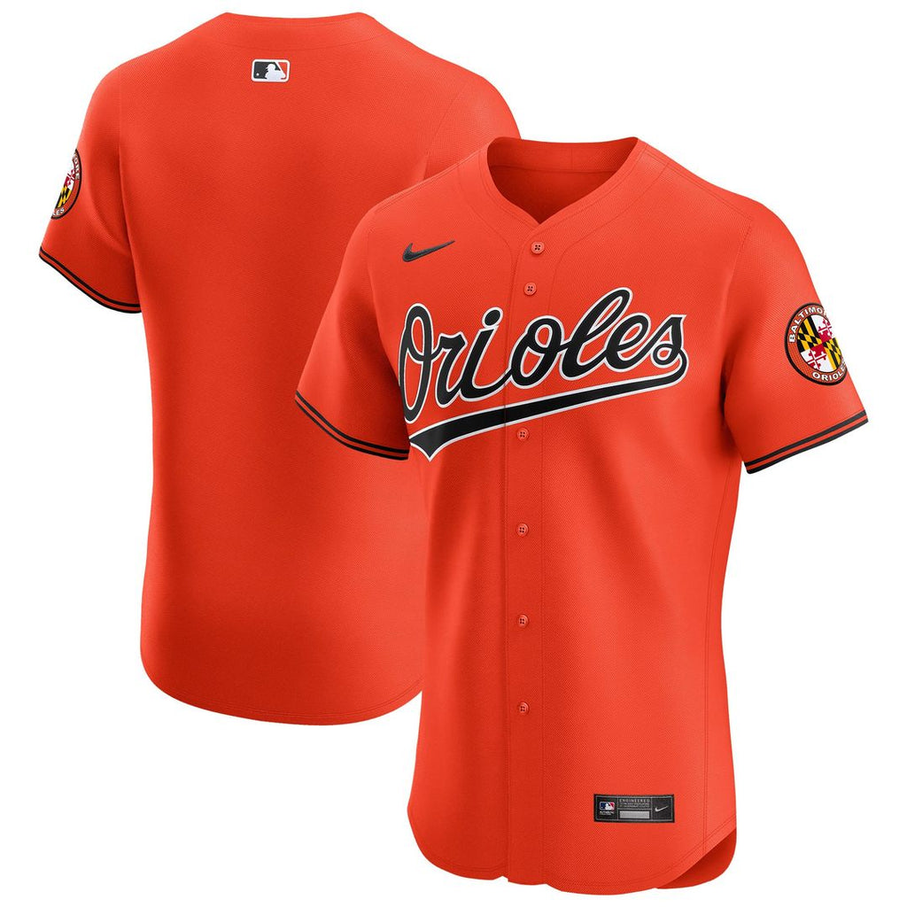 Baltimore Orioles Nike Orange Alternate Vapor Premier Elite Patch Jersey