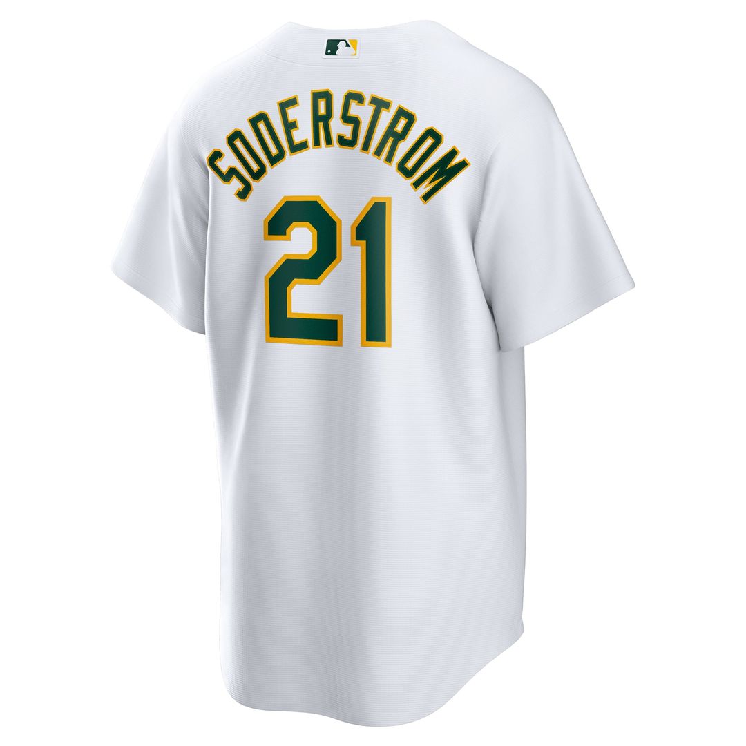 Athletics Tyler Soderstrom Nike White Home Replica Jersey