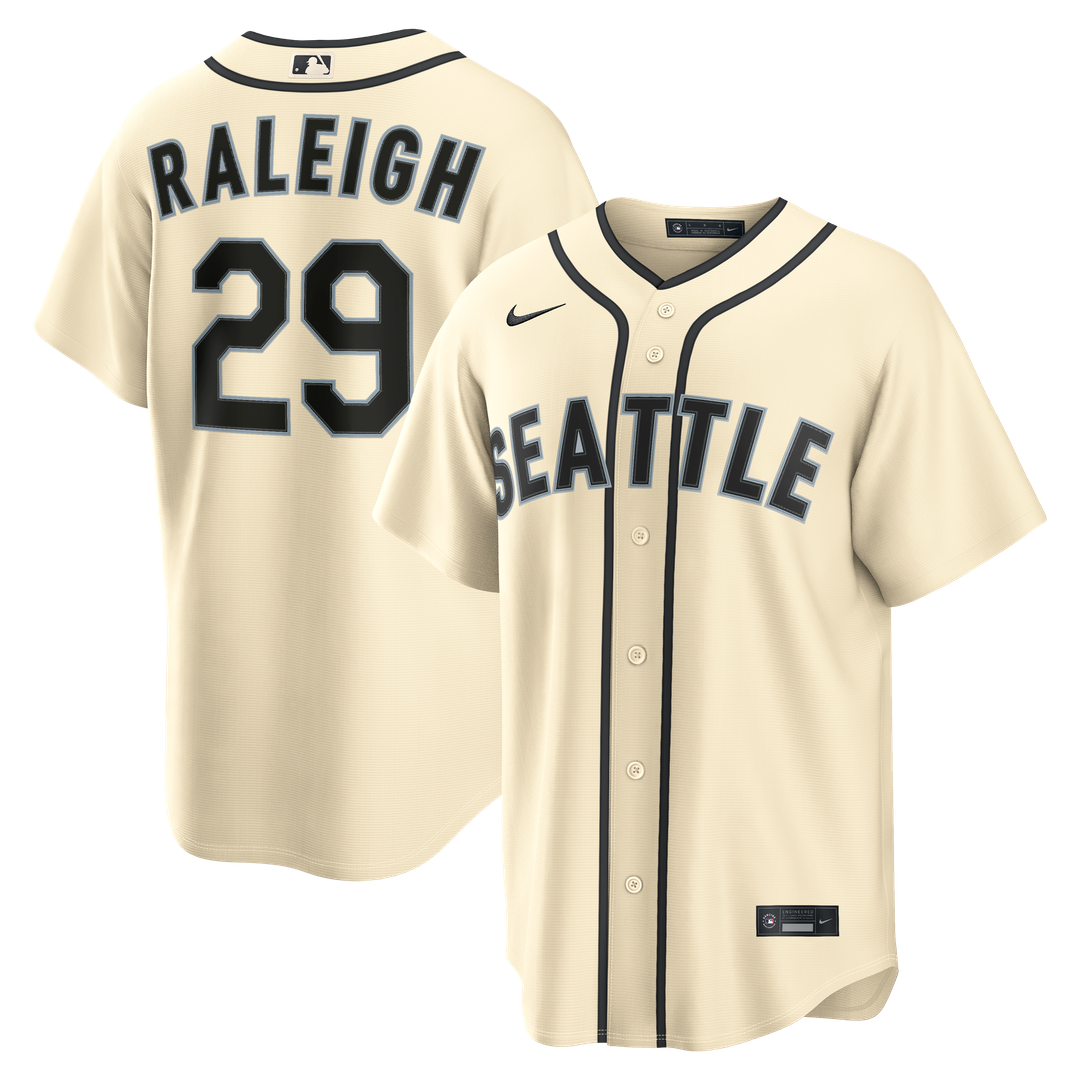 Seattle Mariners Cal Raleigh Nike Teal Alternate Replica Jersey