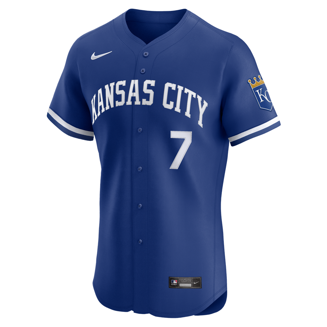Kansas City Royals Bobby Witt Jr. Nike White Home Elite Player Jersey