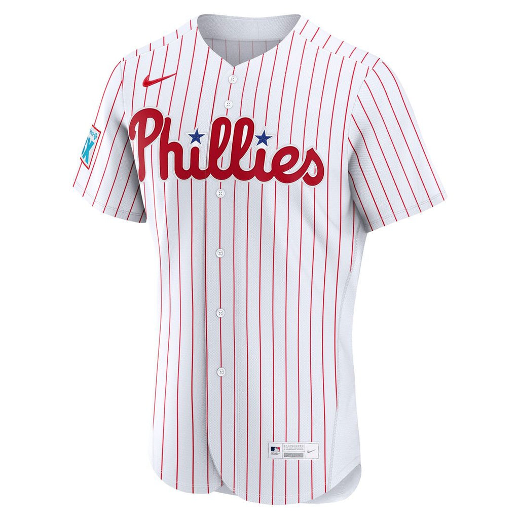 Philadelphia Phillies Nike Light Blue Alternate Sponsor Patch Authentic Jersey