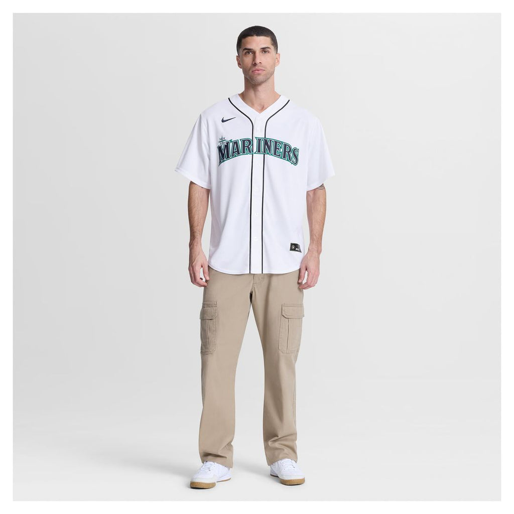 Seattle Mariners George Kirby Nike White Home Replica Jersey