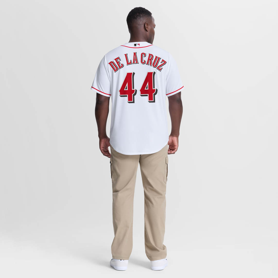 Cincinnati Reds Elly De La Cruz Nike White Home Replica Jersey