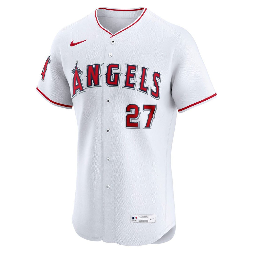 Los Angeles Angels Mike Trout Nike White Home Elite Player Jersey