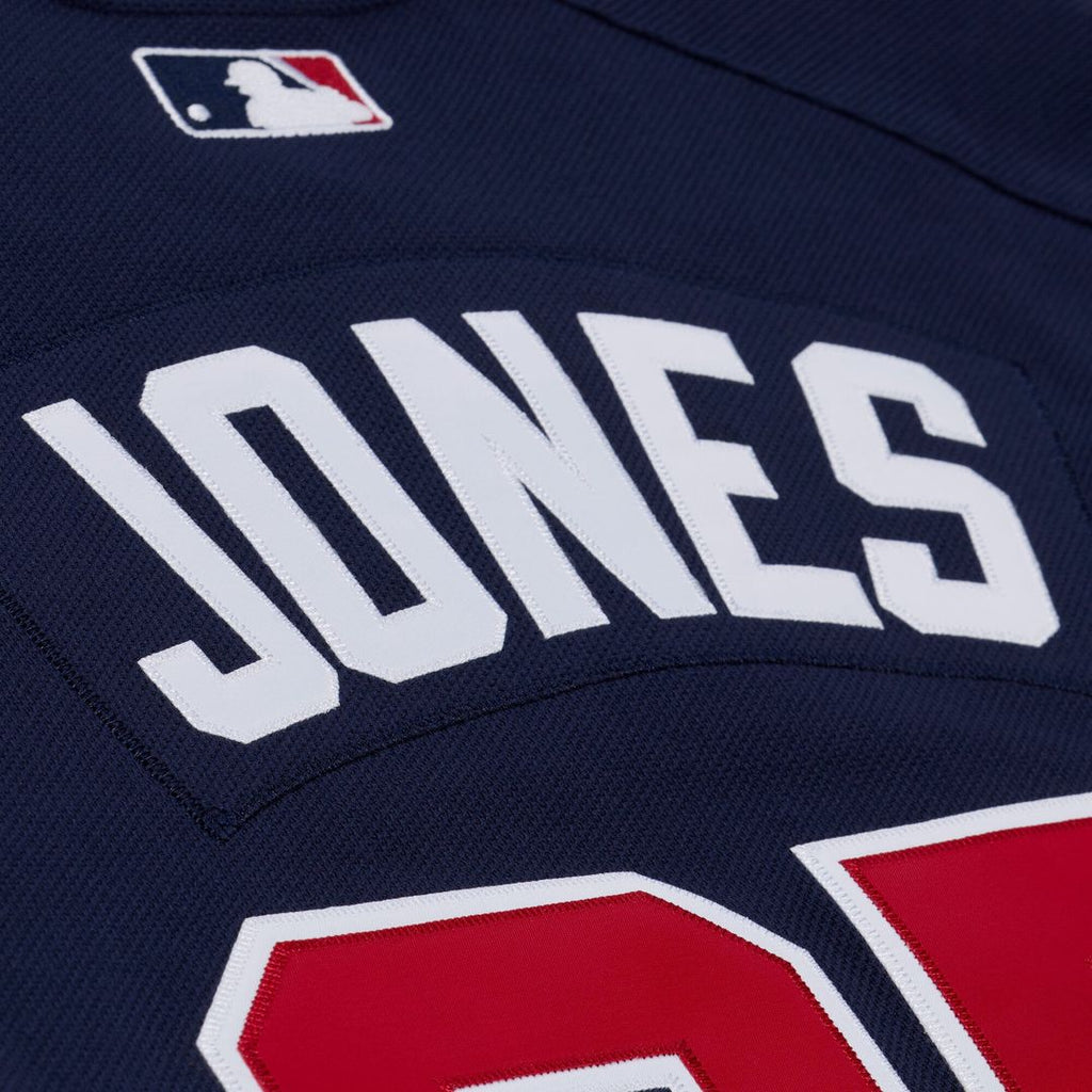 Atlanta Braves Andruw Jones Mitchell & Ness Navy Authentic Batting Practice Jersey