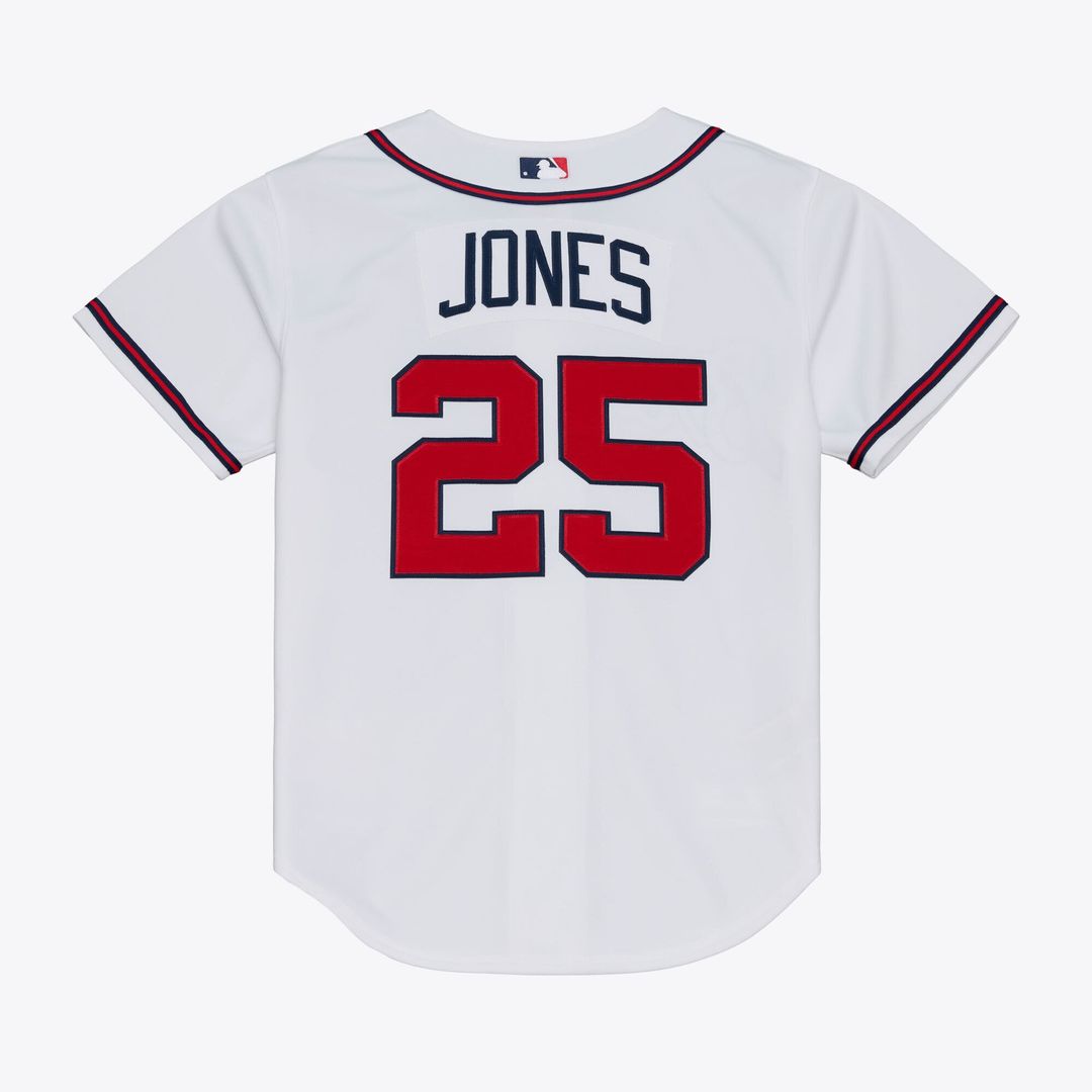 Atlanta Braves Andruw Jones Mitchell & Ness White 2005 Authentic Jersey