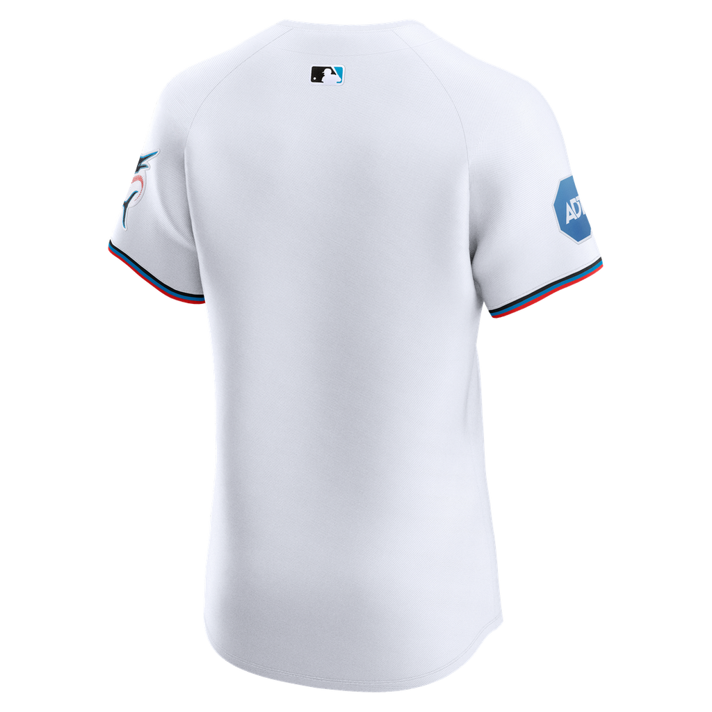 Miami Marlins Nike White Home Elite Jersey