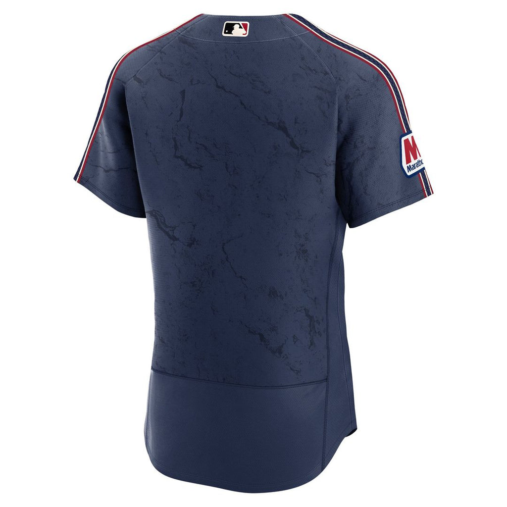 Cleveland Guardians Nike Navy City Connect Authentic Sponsor Patch Jersey