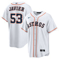 Houston Astros Cristian Javier Nike White Home Replica Jersey