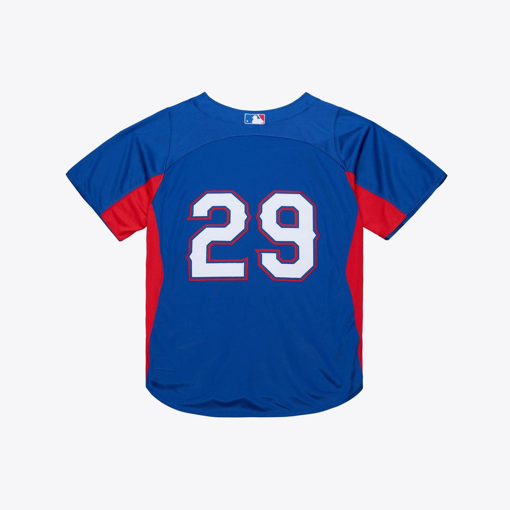 Texas Rangers Adrian Beltre Mitchell & Ness Royal Cooperstown Mesh Batting Practice Button-Up Jersey